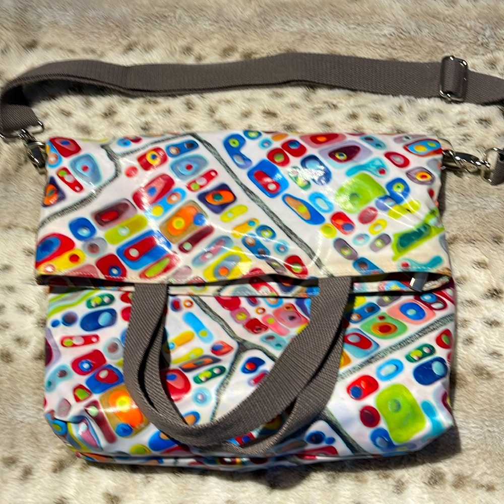 Fun, multicolor messenger bag, limited edition Klari by Ipsy
